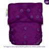 Pañal G4 liso Ecopipo. Broches. Uva.