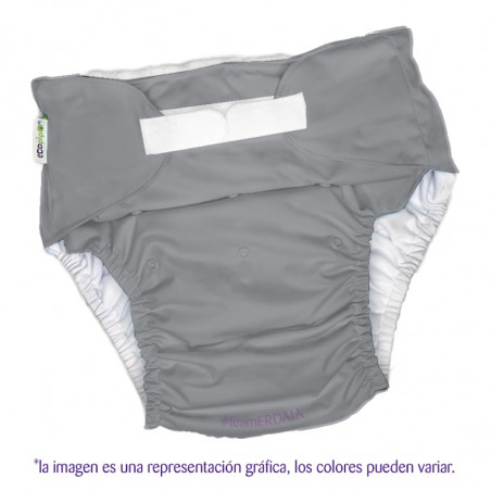 Pañal Especial 80 - 110kg Jumbo. Talla 40 A 44. Gris. Jumbo Talla 40-44. 80-110 Kg PAÑALES ECOLÓGICOS PREMIUM