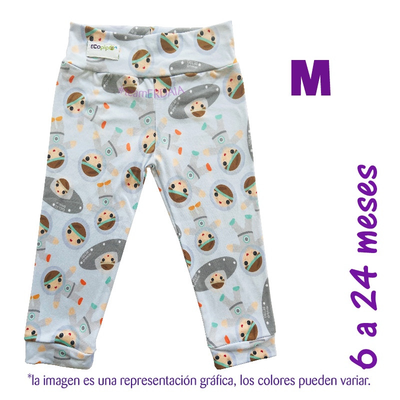 Leggings 6 a 24 meses Astronautas. M.