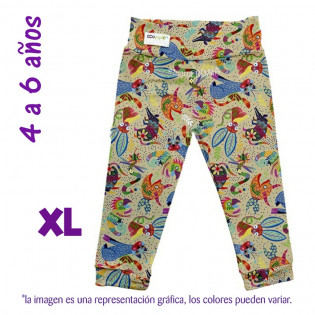 Leggings 4 a 6 años Alebrijes. XG.