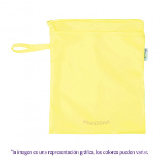 Bolsa chica lisa impermeable Ecopipo. Amarillo.