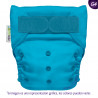 Pañal G4 liso Ecopipo. Velcro. Aqua.